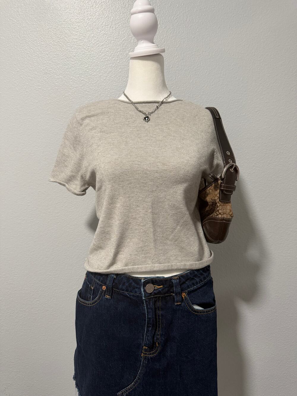 Princess Polly Knit Crop Tee